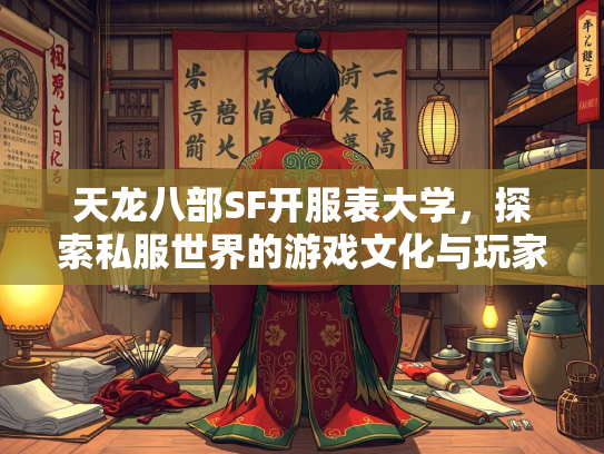 天龙八部SF开服表大学，探索私服世界的游戏文化与玩家生态