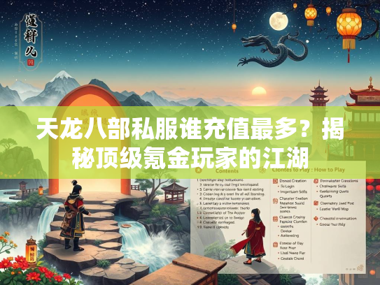 天龙八部私服谁充值最多？揭秘顶级氪金玩家的江湖  第4张