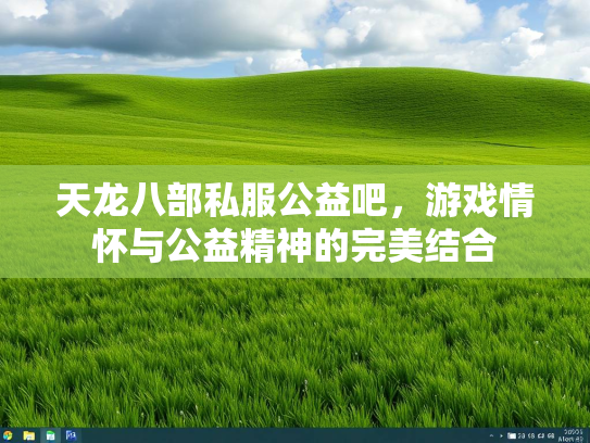 天龙八部私服公益吧，游戏情怀与公益精神的完美结合  第2张