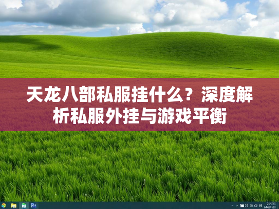 天龙八部私服挂什么？深度解析私服外挂与游戏平衡