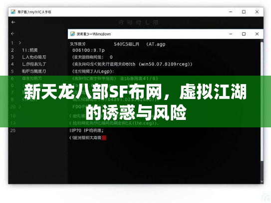 新天龙八部SF布网，虚拟江湖的诱惑与风险  第2张