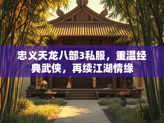 忠义天龙八部3私服，重温经典武侠，再续江湖情缘