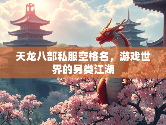 天龙八部私服空格名，游戏世界的另类江湖