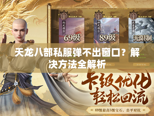 天龙八部私服弹不出窗口？解决方法全解析  第4张