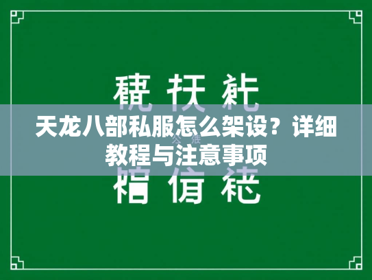 天龙八部私服怎么架设？详细教程与注意事项