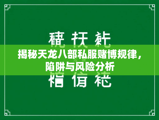 揭秘天龙八部私服赌博规律，陷阱与风险分析