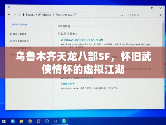 乌鲁木齐天龙八部SF，怀旧武侠情怀的虚拟江湖