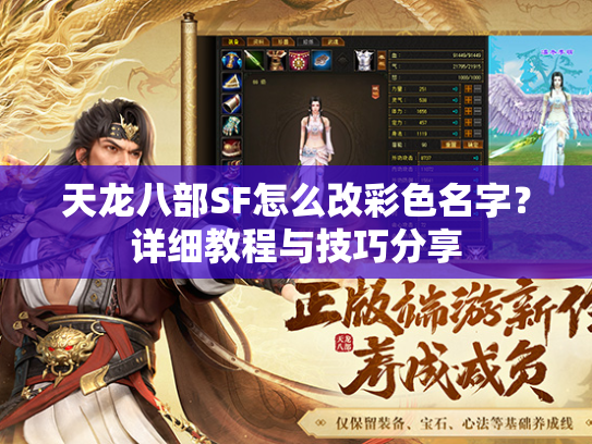 天龙八部SF怎么改彩色名字？详细教程与技巧分享  第2张