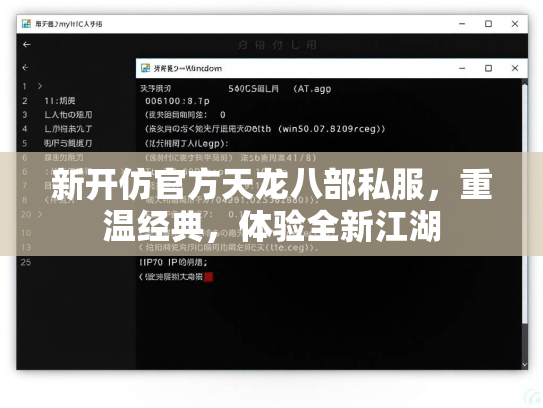 新开仿官方天龙八部私服，重温经典，体验全新江湖  第2张