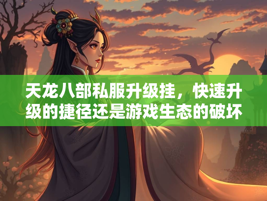 天龙八部私服升级挂，快速升级的捷径还是游戏生态的破坏者？