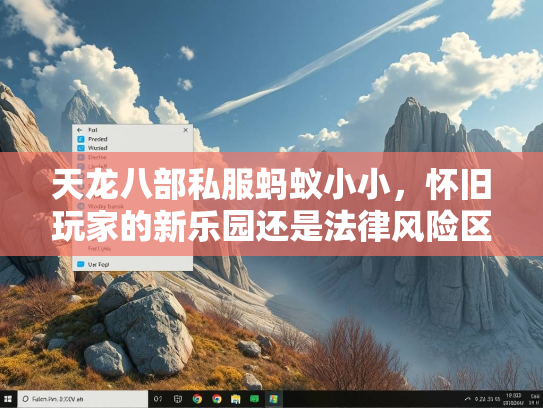 天龙八部私服蚂蚁小小，怀旧玩家的新乐园还是法律风险区？