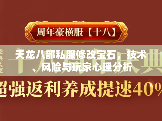 天龙八部私服修改宝石，技术、风险与玩家心理分析
