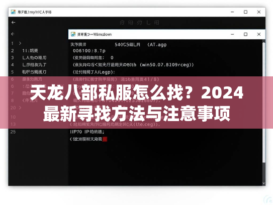 天龙八部私服怎么找？2024最新寻找方法与注意事项
