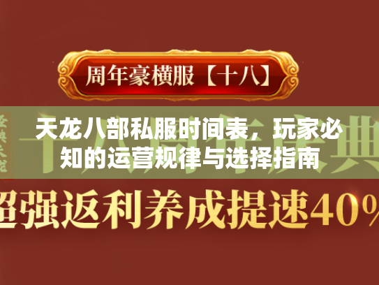 天龙八部私服时间表，玩家必知的运营规律与选择指南  第4张
