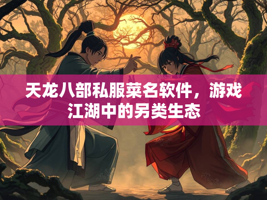 天龙八部私服菜名软件，游戏江湖中的另类生态  第1张
