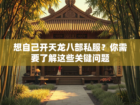 想自己开天龙八部私服？你需要了解这些关键问题  第3张