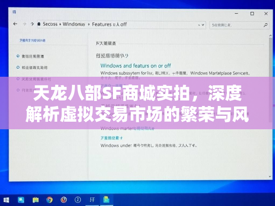 天龙八部SF商城实拍，深度解析虚拟交易市场的繁荣与风险