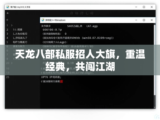 天龙八部私服招人大旗，重温经典，共闯江湖  第1张