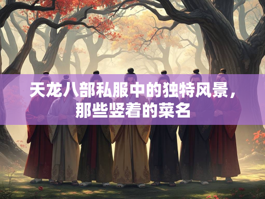 天龙八部私服中的独特风景，那些竖着的菜名  第2张