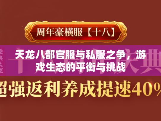 天龙八部官服与私服之争，游戏生态的平衡与挑战