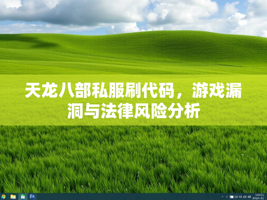 天龙八部私服刷代码，游戏漏洞与法律风险分析