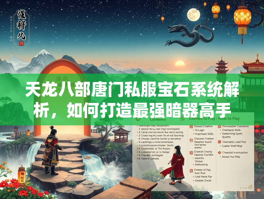 天龙八部唐门私服宝石系统解析，如何打造最强暗器高手  第4张