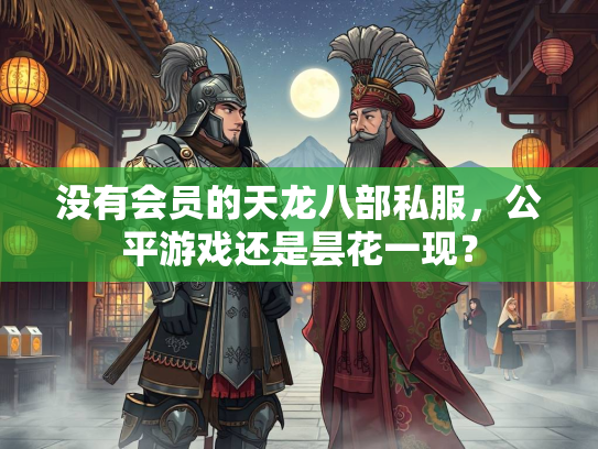 没有会员的天龙八部私服，公平游戏还是昙花一现？