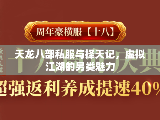 天龙八部私服与择天记，虚拟江湖的另类魅力