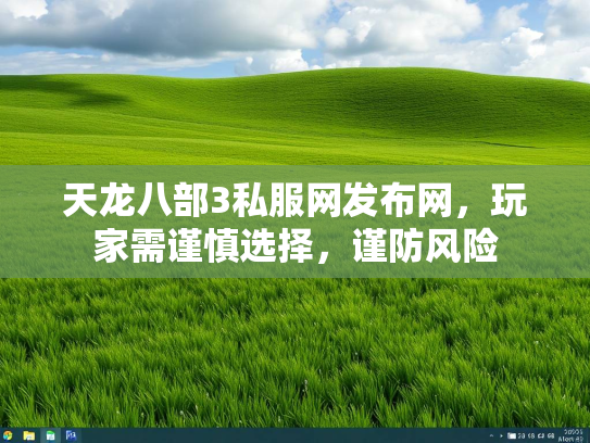 天龙八部3私服网发布网，玩家需谨慎选择，谨防风险
