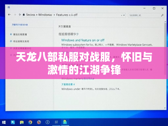 天龙八部私服对战服，怀旧与激情的服对锋江湖争锋  第1张
