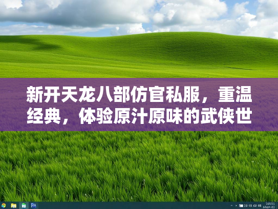 新开天龙八部仿官私服，重温经典，体验原汁原味的武侠世界  第1张