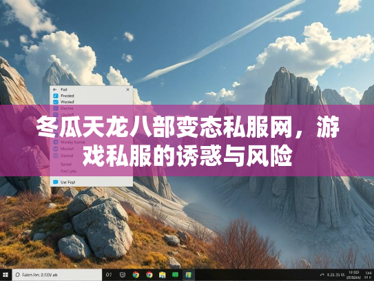 冬瓜天龙八部变态私服网，游戏私服的诱惑与风险  第2张