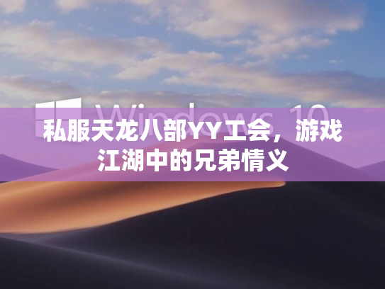 私服天龙八部YY工会，游戏江湖中的兄弟情义  第2张