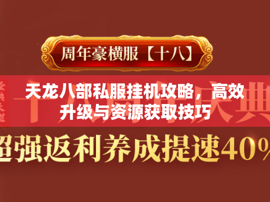 天龙八部私服挂机攻略，高效升级与资源获取技巧