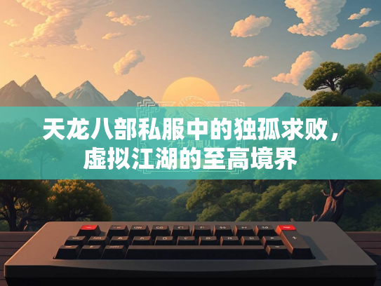 天龙八部私服中的独孤求败，虚拟江湖的至高境界  第1张