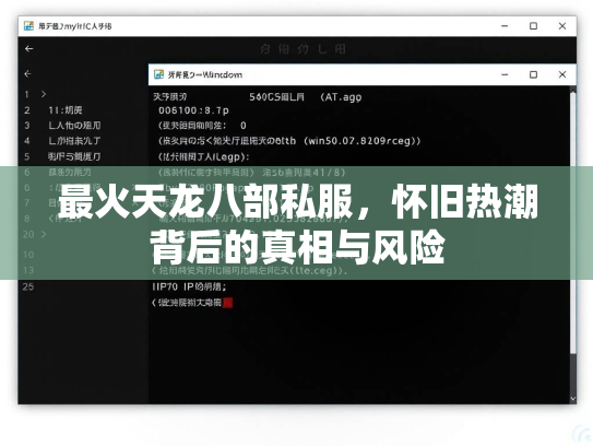 最火天龙八部私服，怀旧热潮背后的真相与风险