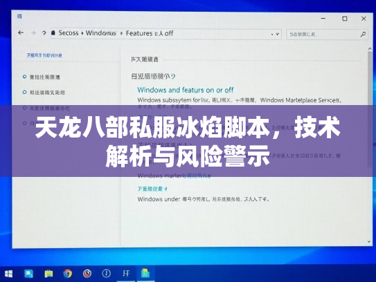 天龙八部私服冰焰脚本，技术解析与风险警示