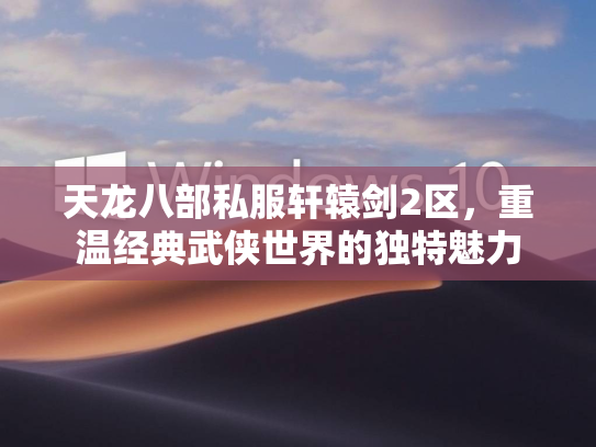 天龙八部私服轩辕剑2区，重温经典武侠世界的独特魅力