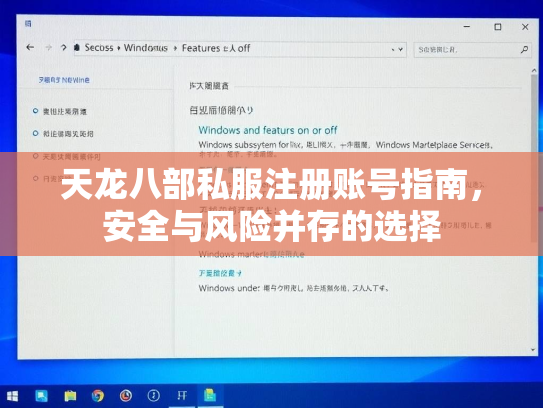 天龙八部私服注册账号指南，安全与风险并存的选择