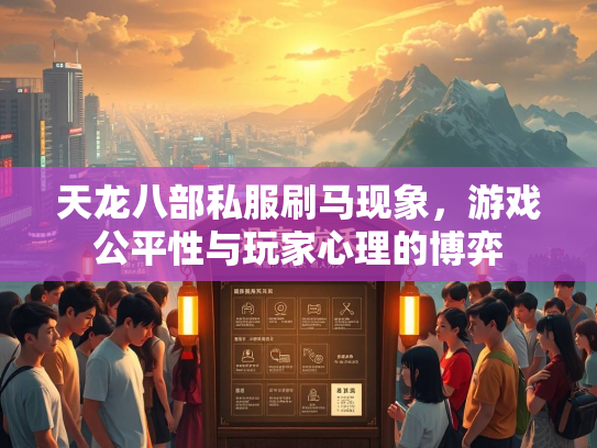 天龙八部私服刷马现象，游戏公平性与玩家心理的博弈