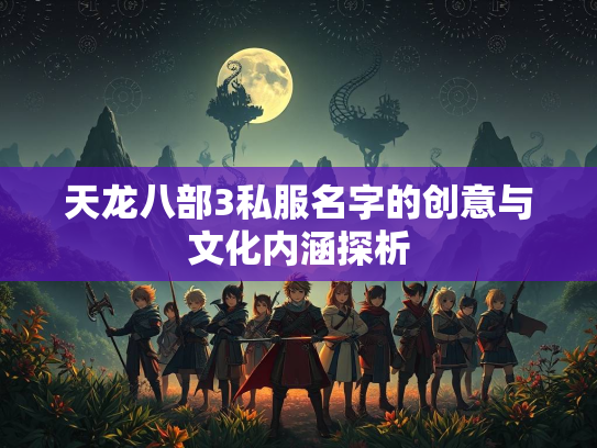 天龙八部3私服名字的创意与文化内涵探析