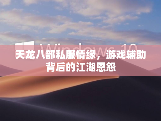 天龙八部私服情缘，游戏辅助背后的江湖恩怨