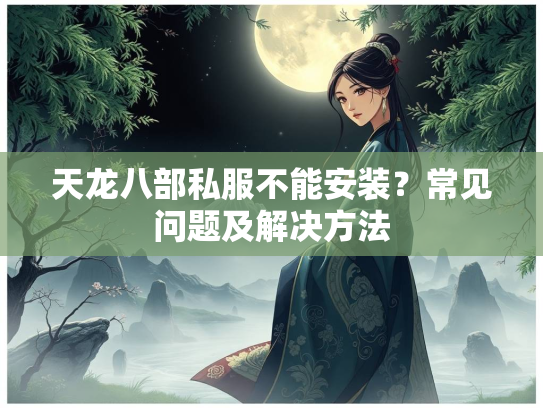 天龙八部私服不能安装？常见问题及解决方法  第3张