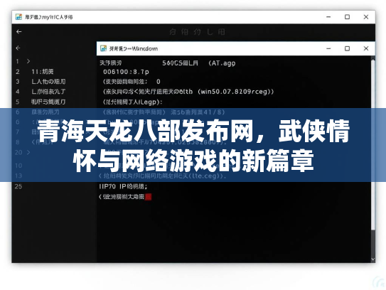 青海天龙八部发布网，武侠情怀与网络游戏的新篇章