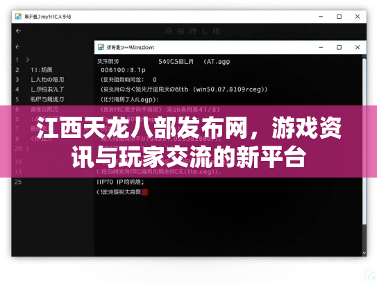 江西天龙八部发布网，游戏资讯与玩家交流的新平台