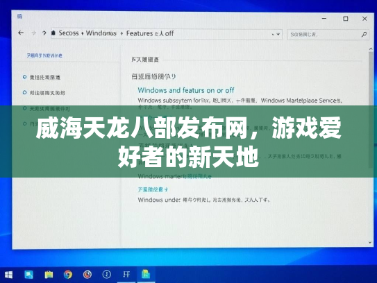 威海天龙八部发布网，游戏爱好者的新天地