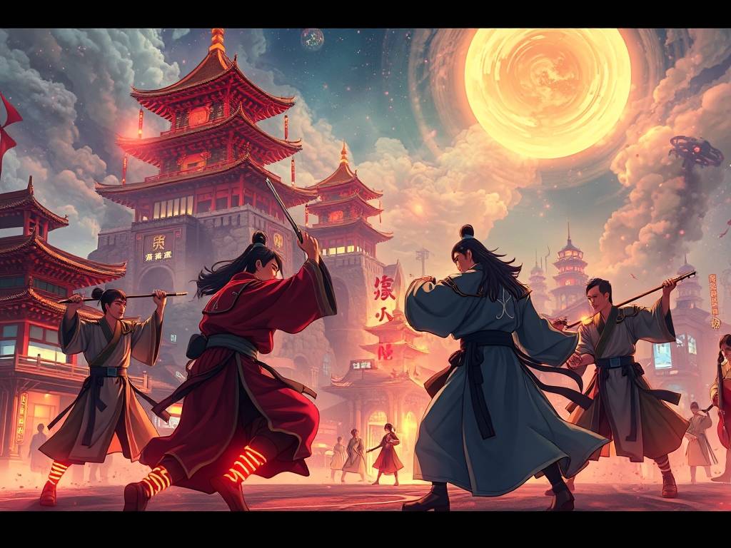 SF天龙八部主题曲，武侠情怀与数字时代的交响  第2张