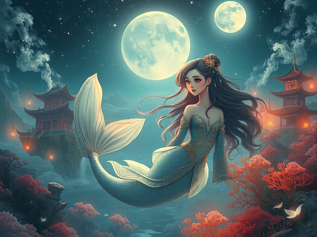 天龙八部私服中的美人鱼传说，虚拟江湖的另类浪漫
