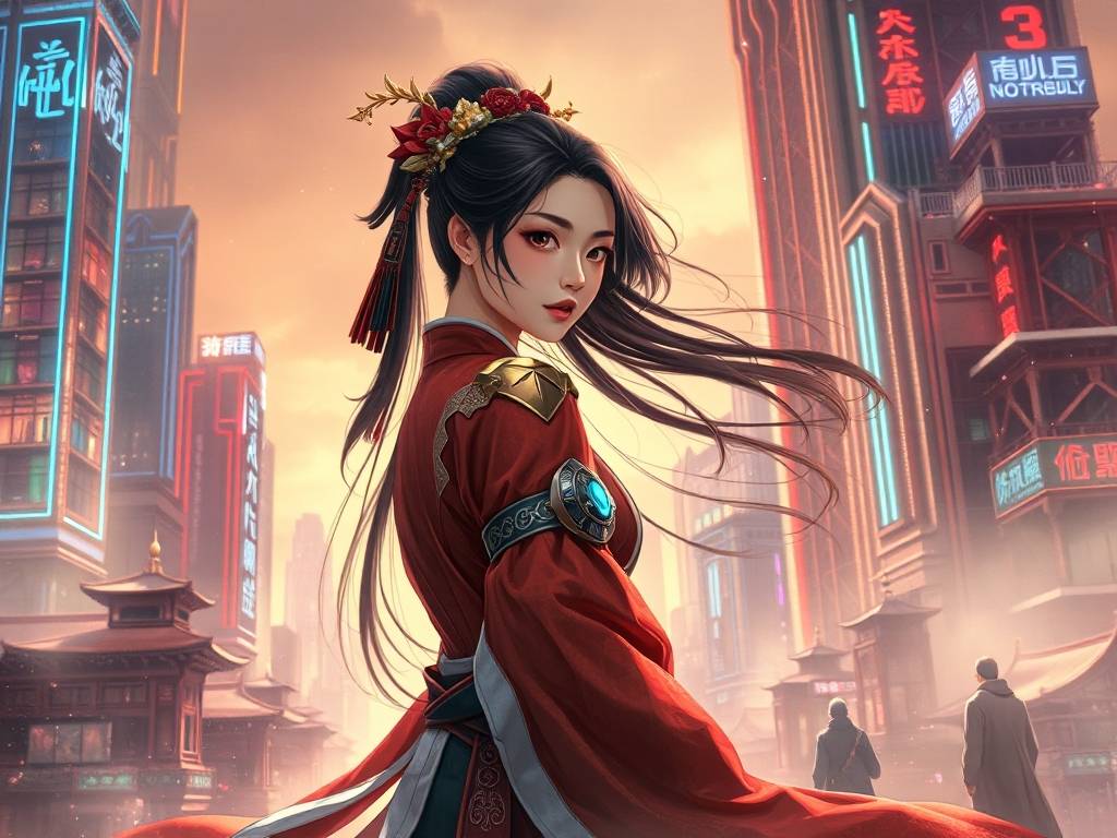 SF天龙八部王语嫣，当古典美人遇见未来科技