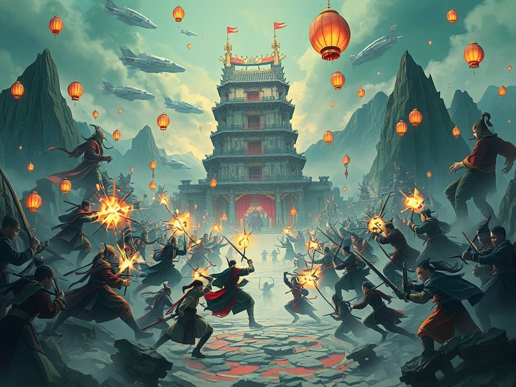 天龙八部SF决战天龙，虚拟江湖中的热血争锋  第2张